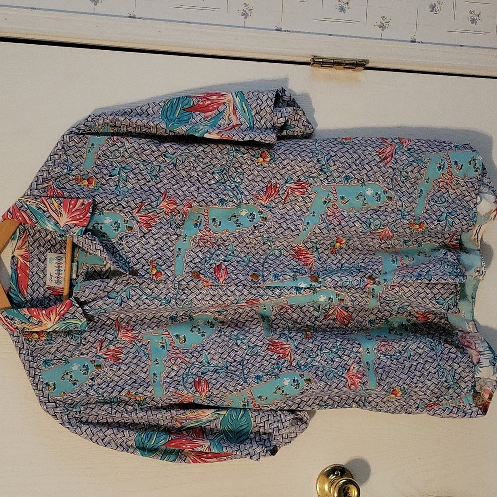 Vintage Reyn Spooner Retro Florida Button-down Shirt